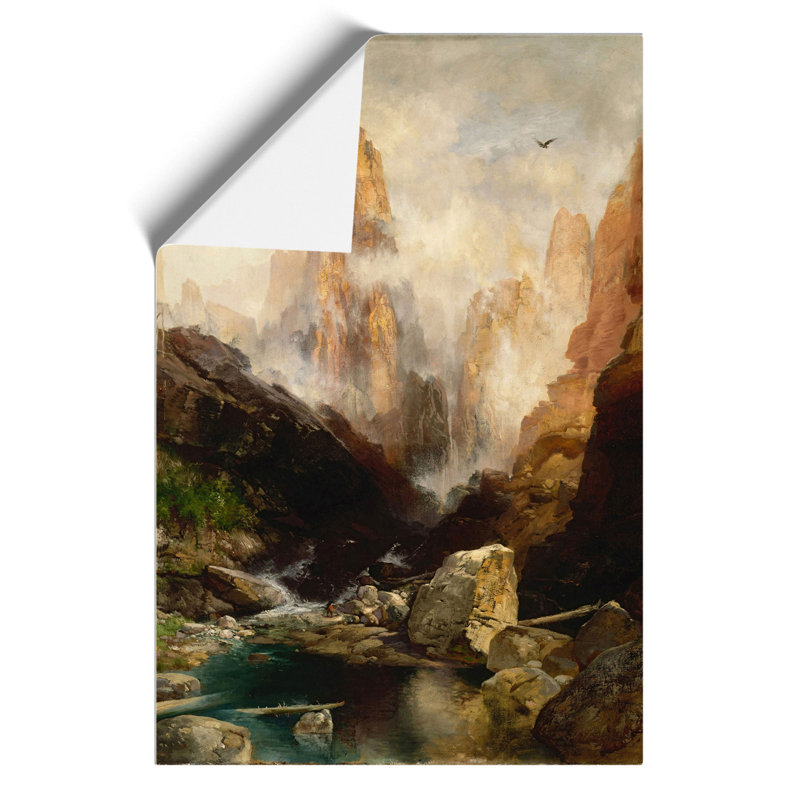 Mist In Kanab Canyon Utah by Thomas Moran - No Frame Print, 59cm H x 42cm W x 0.1cm D