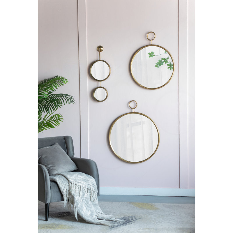 Miroir rond en fer