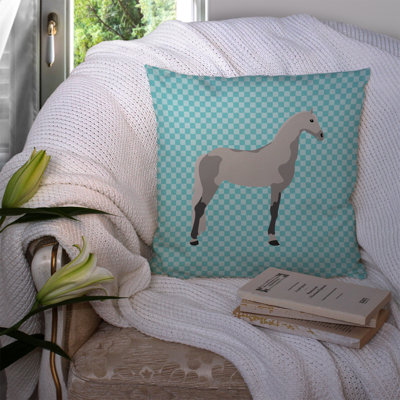 Coussin extérieur en tissu à contrôle cheval