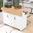 Chinita Versatile Dual Folding Kitchen Island Cart with Storage and Built-in Charging Station-1633778814