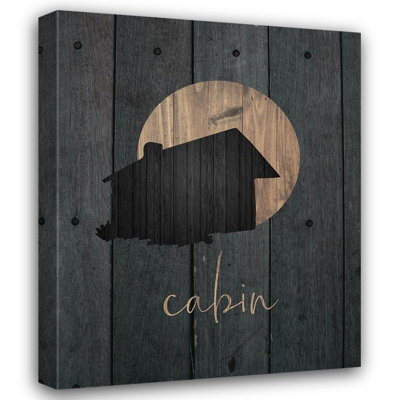 Loon Peak Hogan, art sur toile tendue avec châssis Melody Gallery: Wilderness Wood 02
