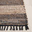 Tapis bleu marine / beige en coton tissé à la main 153-1495463644