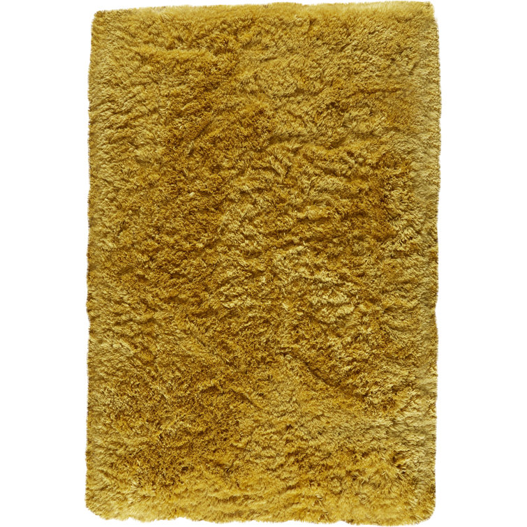 Mu area rug Hand Tufted Rectangle Yellow