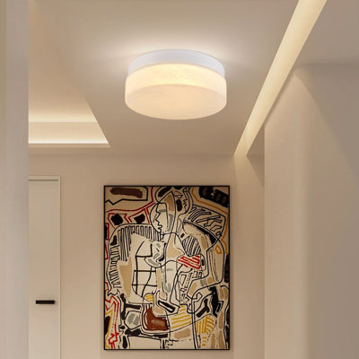 12-inch Modern Low-profile Flush Mount Led Ceiling Light – 24w White Fixture For Bedroom, Living Room, Dining Room With Slim Design