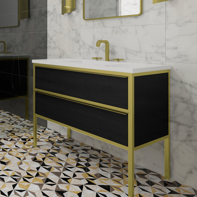 Ensemble de meuble-lavabo simple 36 po Mikita, Or