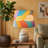 Real Leaf Drum Lamp Shade in Red/Blue/Pink-287624867-294620428