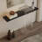 Modern Black Solid Wood Console Table-1050931637