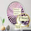 Miroir décoratif Tuba Terrain Mountainous Mauve VI - Radial Dot-MIR116822-Oval-95182090