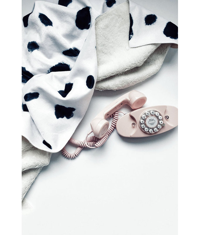 Jeté en laine Rebecca Dalmatian