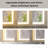 Front LED Anti-Fog Bathroom Vanity Mirror with Beveled Metal Framed-851420687-851420675-851420676