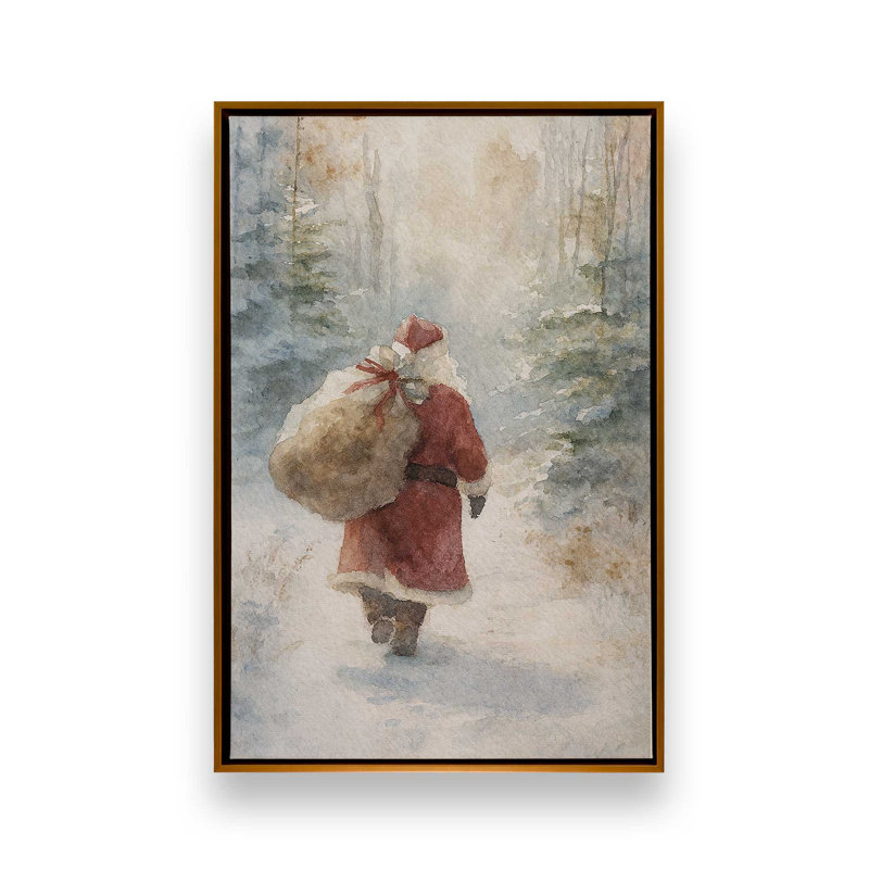 «Winter’s Journey», reproduction d'art sur toile, H 30,75 po x l 20,75 po, Or poli