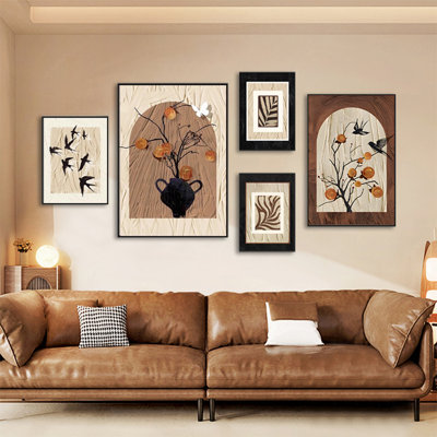 Ensemble d'art mural 5 pièces Mid-Century