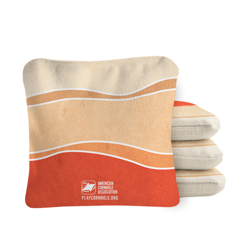 Multicolor Waves Synergy Pro Cornhole Bags, Orange