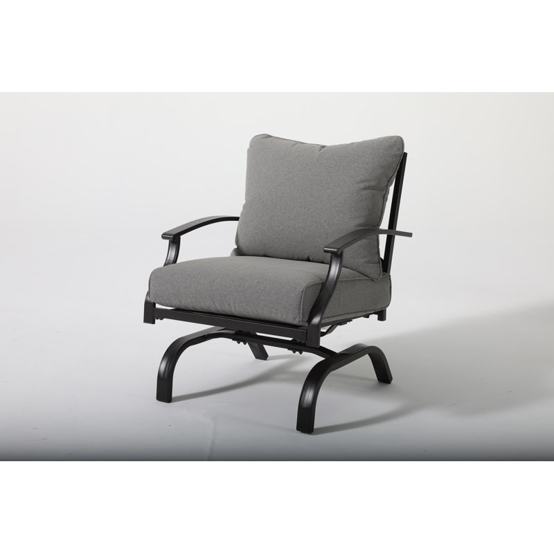 Chaise berçante d'extérieur en métal