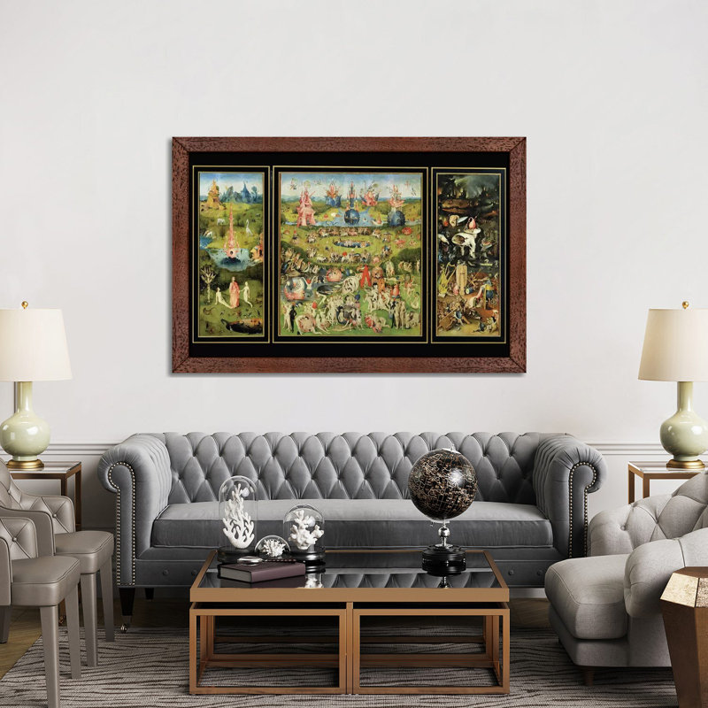Print, 101.6 cm H x 66.04 cm W, Brown Framed