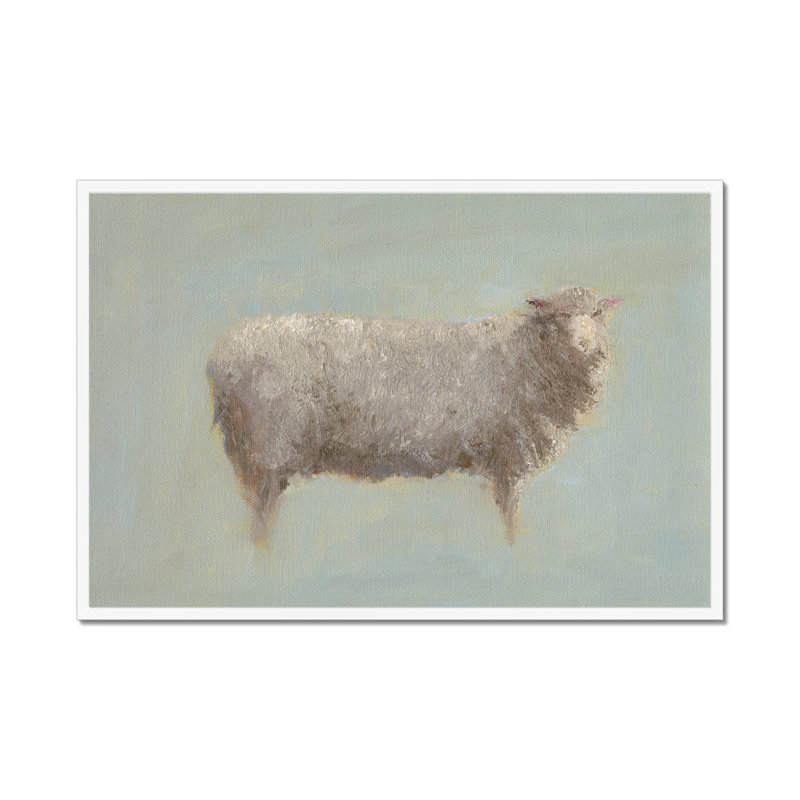 Badilla Sheep Strut III by Marilyn Wendling - Painting, White Framed Paper Print, 65cm H x 95cm W
