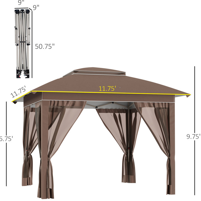 Auvent 12 'X Pop Up Sun Shelter