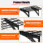 24*48 Inch Wall Mounted Wall Shelf For Garage Heavy Duty Wall Shelf, Supermarket Storage Shelf, Black, 2-Pack