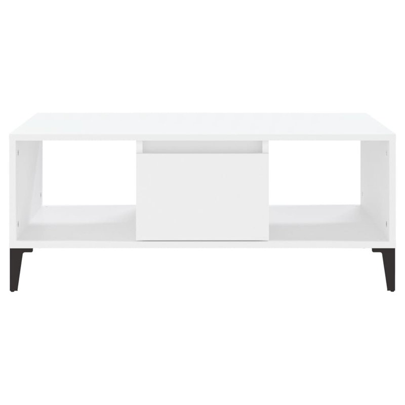 Argos Four Leg Coffee Table with Storage, White