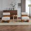 Méridienne moderne avec structure en bois massif et dossier roulé, revêtement Boucle doux et durable, idéale pour le salon, la chambre à coucher ou le bureau