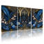 Plantes et fleurs, ensemble de 3 reproductions d'art sur toile-794290261