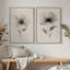 Art mural encadré, impression de fleur botanique minimaliste-995413895-995413892