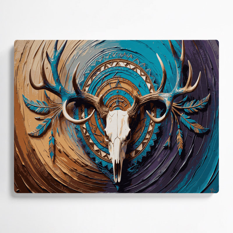 Art mural en métal noir Southwestern Animals
