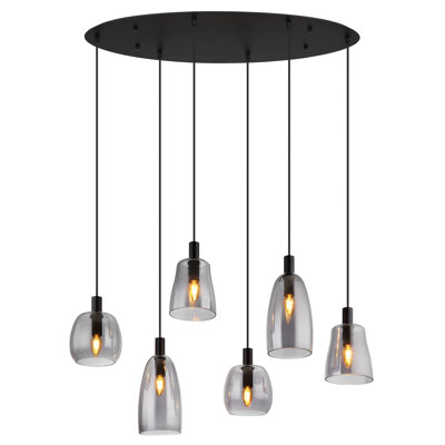 Cluster-Pendelleuchte 6-flammig Buckhead