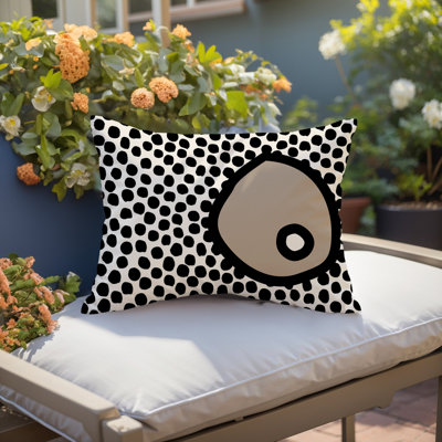 Coussin lombaire réversible intérieur / extérieur Jai Abstract