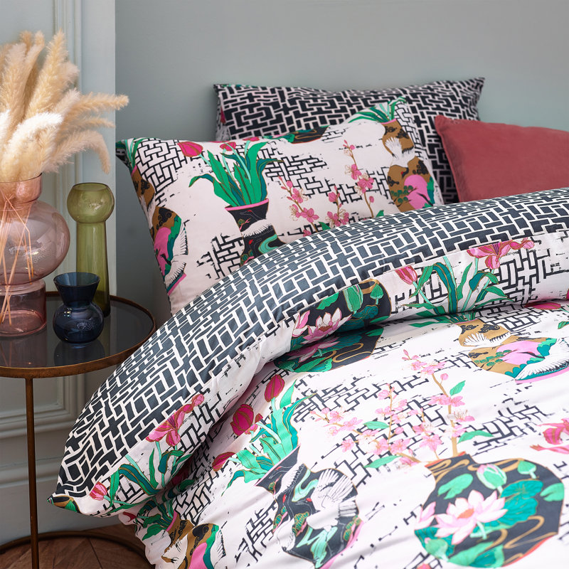 Floral Duvet Cover Set with Pillowcases Included, Double - 2 Standard Pillowcases