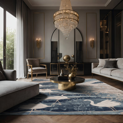 Tapis gris soyeux et moelleux