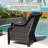 Winningham Wicker Outdoor Lounge Chair（Set of 2）-1833031063