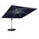 9' x 12' Double Top Deluxe Rectangular Lighted Cantilever Umbrella (must purchase base separately)