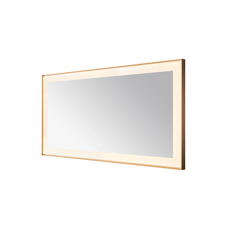 Lexington l 72 po x H 36 po x P 2,28 po, miroir à cadre mince avec lumière DEL, désembueur, éclairage à 3 températures de couleur, installation murale verticale ou horizontale
