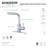 Kingston Brass Concord Single-Handle 1-Hole Deck Mount Pull-Out Sprayer Kitchen Faucet-34130806