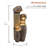 Pottery Indoor/Outdoor Floor Fountain, 43" Weather-Resistant with LED Light