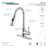 Kingston Brass Concord Single-Handle Pull-Down Kitchen Faucet-29273315