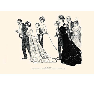 " In "Society" " by Charles Dana Gibson