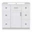 Armoire de meuble-lavabo sur pied 36 po avec lavabo intégré en résine Sieto