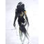 Impression abstraite silhouette de femme | Décoration dorée encadrée