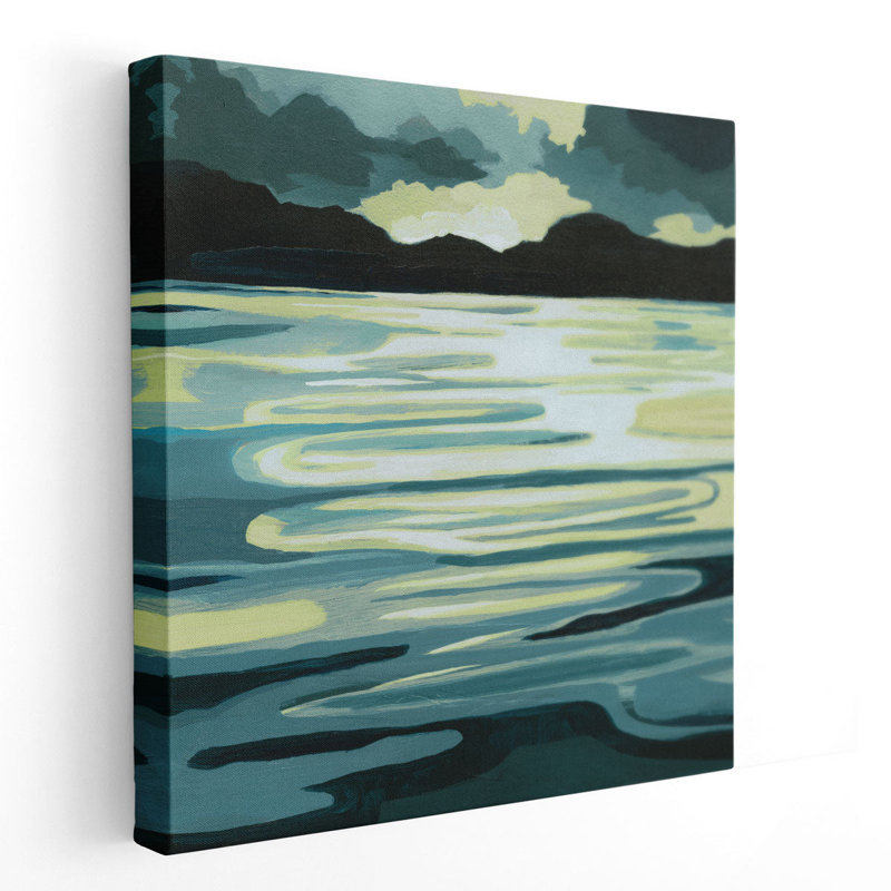 Liquide soleil I - reproduction d'art sur toile, H 12 po x l 12 po