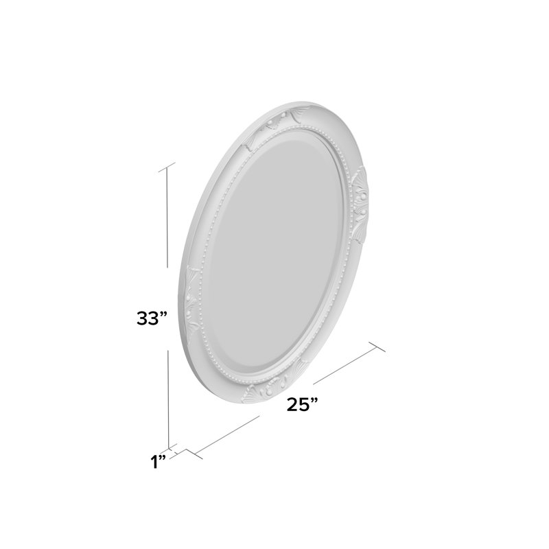 Traditional Beveled Wall and Accent Mirror, Burgundy