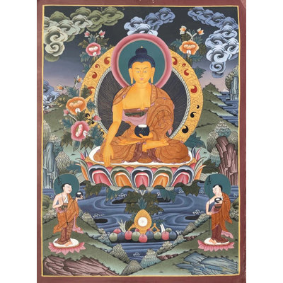 Bouddha Shakyamuni Thangka (Thangka sans brocart)