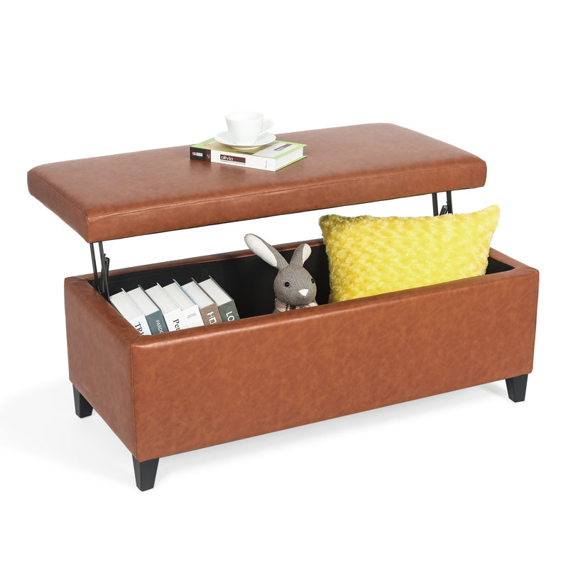 Repose-pieds rectangulaire avec rangement Kawana