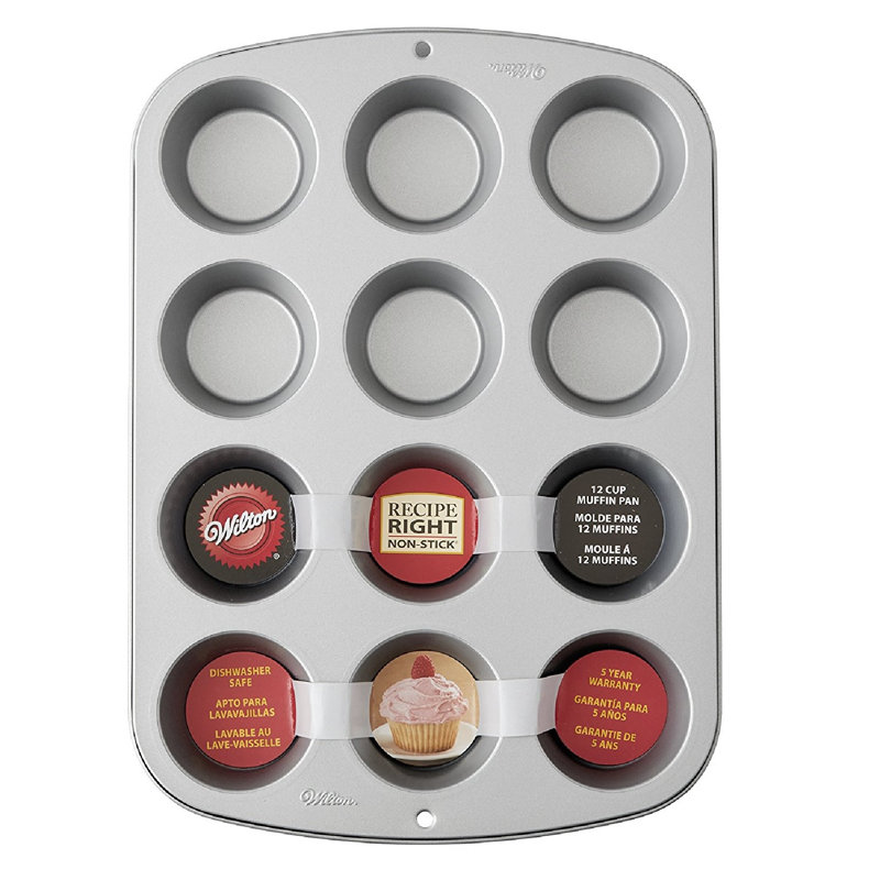 Moule à muffins régulier droit, 12 tasses Wilton 191003172