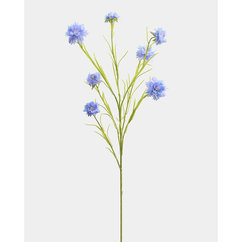 Blue Silk Cornflower 36"