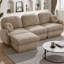 Canapé modulaire surdimensionné en L Chenille CloudHaven-95074184