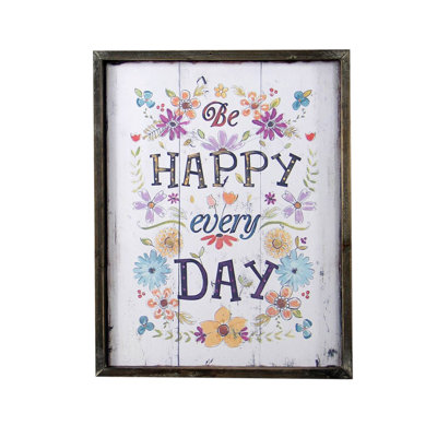 « Happy Every Day », art encadré