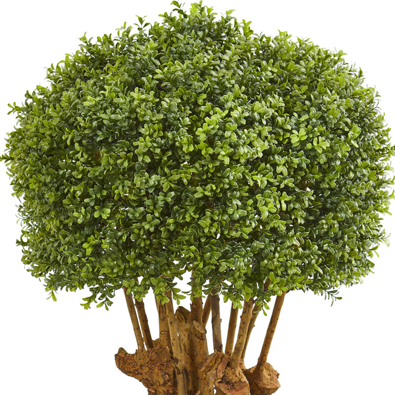 Topiaire buis artificiel en pot, H 41 po x l 30 po x P 30 po