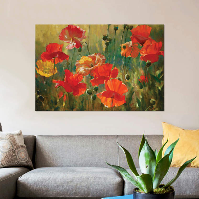 Emma Styles - Print on Canvas, 101.6 cm H x 66.04 cm W, Classic Wood Floater Framed